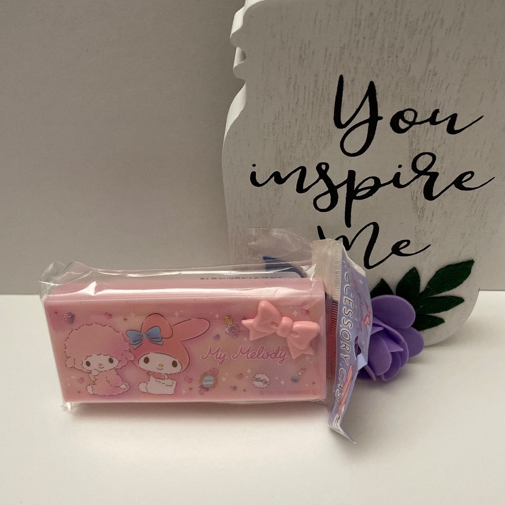 🍀 Sanrio 🍀 My Melody Accessory Small Jewlery Travel Storage Case Box 🍀